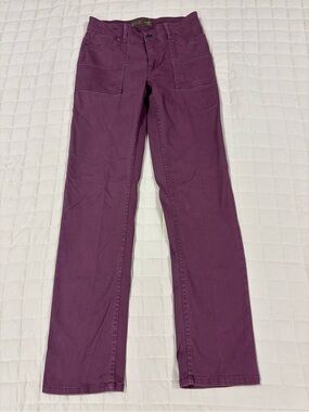 Bit & Bridle Utility Pants Women’s Size 8 Purple Equestrian Stretch Straight Leg